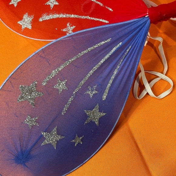 ⚡️⚡️⚡️⚡️Sparkling Red White and Blue Kids Fairy Wings - Picture 3 of 9
